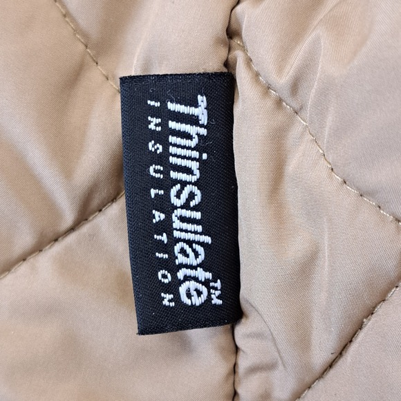 LL Bean Barn Coat Womens M Quilted Lining Field Jacket Chore Corduroy Collar - Picture 4 of 12